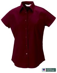 Russell Stretch Bluse, kurzarm